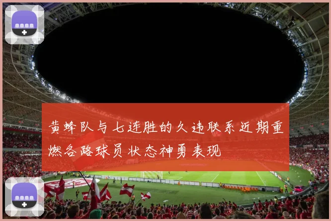 黄蜂队与七连胜的久违联系近期重燃各路球员状态神勇表现